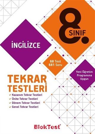 8. Sınıf İngilizce Tekrar Testleri