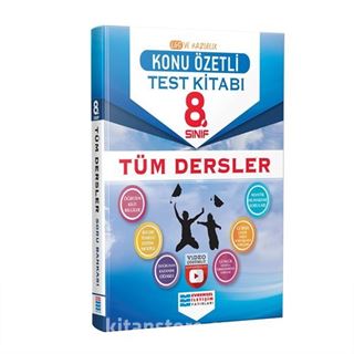 8.Sınıf Tüm Dersler Konu Özetli Video Çözümlü Test Kitabı