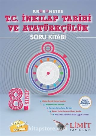 8. Sınıf Kronometre T.C. İnkılap Tarihi ve Atatürkçülük Soru Bankası