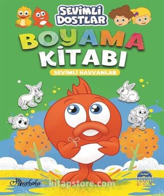 Sevimli Dostlar Boyama Kitabı - Sevimli Hayvanlar