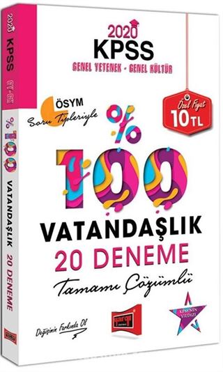 2020 KPSS Vatandaşlık Tamamı Çözümlü 20 Deneme