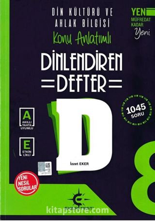 8. Sınıf Dinlendiren Defter