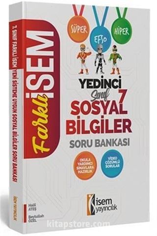 2020 Farklı İsem 7. Sınıf Sosyal Bilgiler Soru Bankası