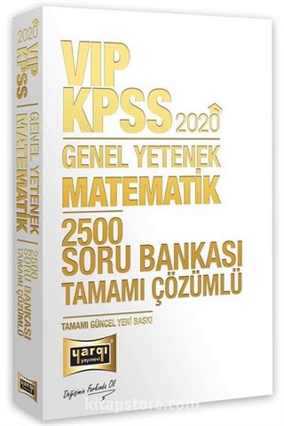 2020 KPSS VIP Matematik Tamamı Çözümlü 2500 Soru Bankası