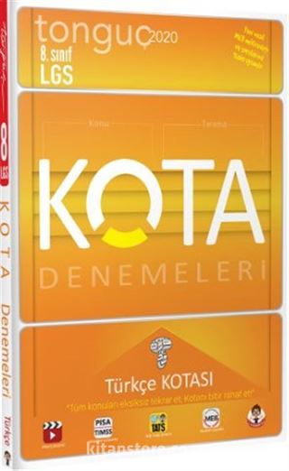 8. Sınıf LGS Kota Denemeleri Türkçe Kotası