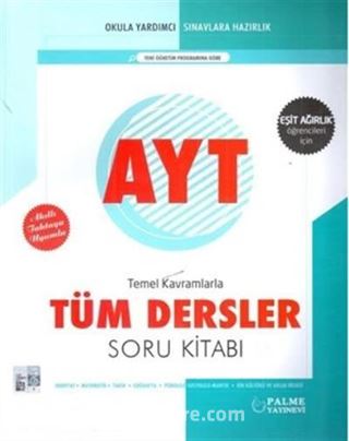 AYT Tüm Dersler Soru Kitabı Eşit Ağırlık