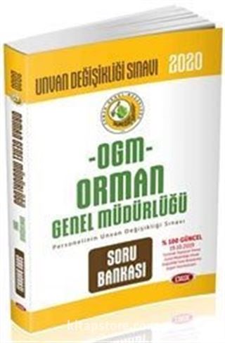 OGM Orman Genel Müdürlüğü Unvan Değişikliği Sınavı Soru Bankası