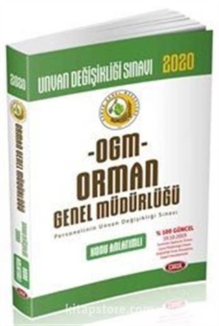 OGM Orman Genel Müdürlüğü Unvan Değişikliği Sınavı Konu Anlatımlı