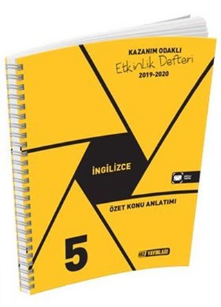 5. Sınıf İngilizce Özet Konu Anlatımı Etkinlik Kitabı