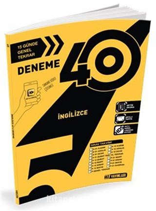 5. Sınıf İngilizce 40 Deneme