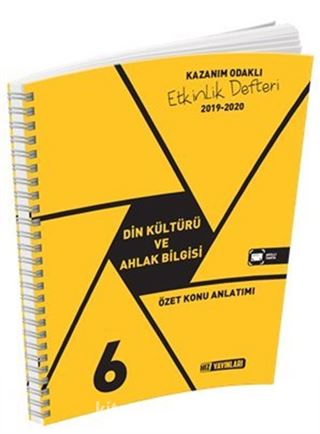 6. Sınıf Din Kültürü ve Ahlak Bilgisi Özet Konu Anlatımı Etkinlik Kitabı