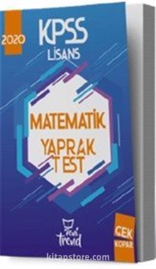 2020 KPSS Matematik Yaprak Test