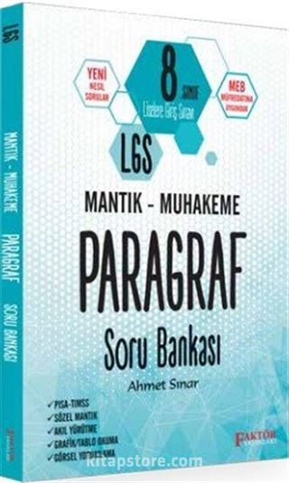 LGS Mantık-Muhakeme Paragraf Soru Bankası