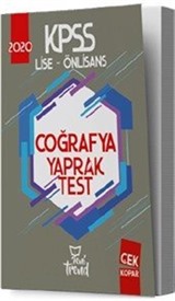 2020 KPSS Lise Önlisans Coğrafya Yaprak Test