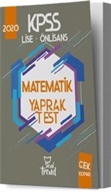 2020 KPSS Lise Önlisans Matematik Yaprak Test