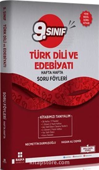 9. Sınıf Türk Dili ve Edebiyatı Hafta Hafta Soru Föyleri