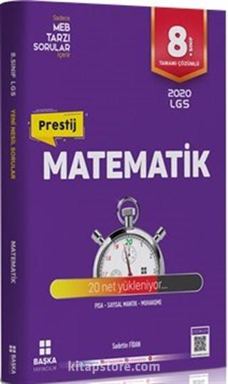 8. Sınıf Matematik Prestij Yeni Nesil Soru Bankası