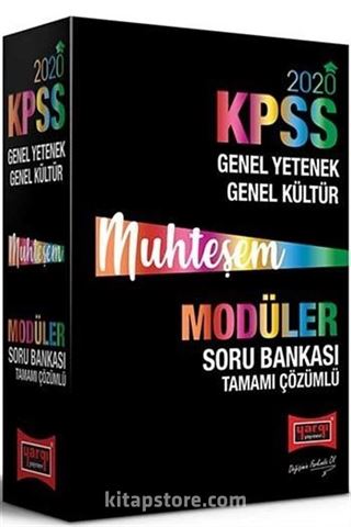 2020 KPSS Muhteşem Genel Yetenek Genel Kültür Tamamı Çözümlü Modüler Soru Bankası Seti