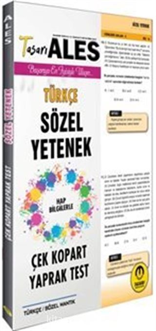 ALES Türkçe Sözel Yetenek Çek Kopart Yaprak Test