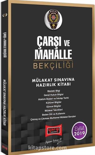 Çarşı ve Mahalle Bekçiliği Mülakat Sınavına Hazırlık Kitabı