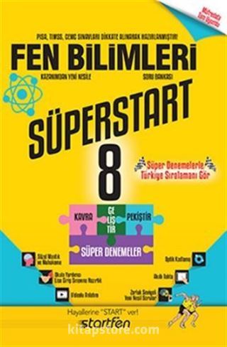 8. Sınıf Süperstart Fen Bilimleri Kavra Geliştir Pekiştir Süper Denemeler