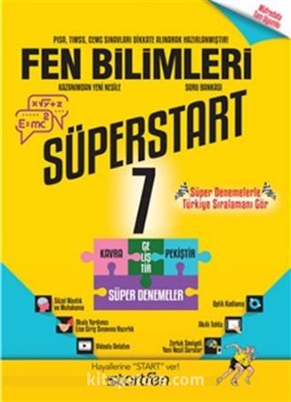 7. Sınıf Süperstart Fen Bilimleri Kavra Geliştir Pekiştir Süper Denemeler