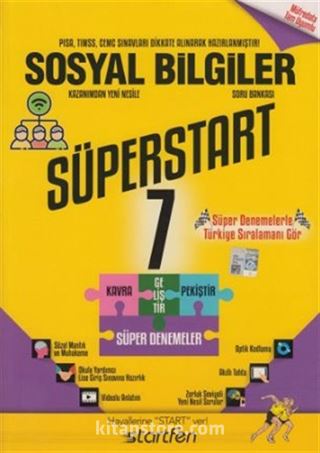 7. Sınıf Süperstart Sosyal Bilgiler Kavra Geliştir Pekiştir Süper Denemeler