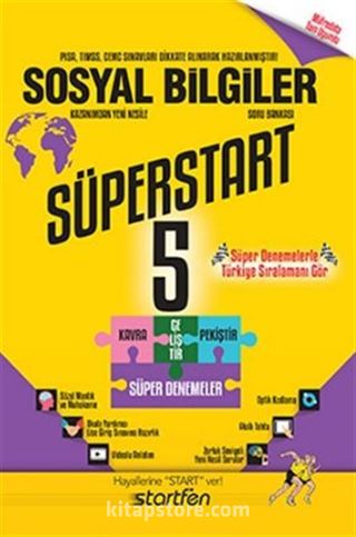 5. Sınıf Süperstart Sosyal Bilgiler Kavra Geliştir Pekiştir Süper Denemeler