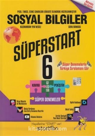 6. Sınıf Süperstart Sosyal Bilgiler Kavra Geliştir Pekiştir Süper Denemeler