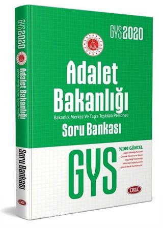 2020 GYS Adalet Bakanlığı Bakanlık Merkez ve Taşra Teşkilatı Personeli Soru Bankası