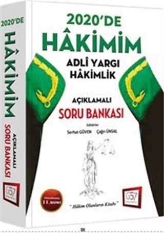 2020'de HAKİMİM Adli Yargı Hakimlik Açıklamalı Soru Bankası