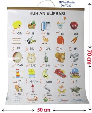 Kur'an Elifbası ve Harekeleri (Elifba Poster)