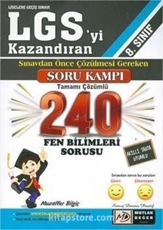 8. Sınıf LGS Çözülmesi Gereken 240 Fen Bilimleri Soru