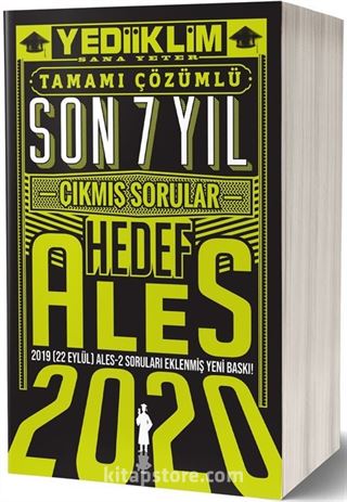 2020 ALES Son 7 Yıl Tamamı Çözümlü Çıkmış Sorular(22 Eylül Ales-2 Ekli)