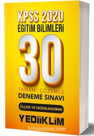 2020 KPSS Eğitim Bilimleri Ölçme ve Değerlendirme Tamamı Çözümlü 30 Deneme