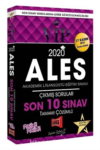 2020 ALES VIP Tamamı Çözümlü Fasikül Fasikül Son 10 Sınav Çıkmış Sorular 17 Kasım 2019 Sınavı Dahil