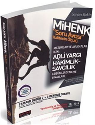 Mihenk Soru Avcısı Mezunlar ve Avukatlar İçin Adli Hakimlik Çözümlü 7+3 Deneme Ekim 2019