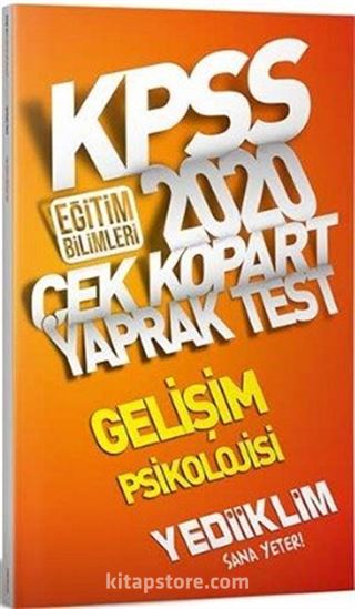 2020 KPSS Eğitim Bilimleri Gelişim Psikolojisi Çek Kopart Yaprak Test