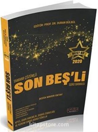 Best of Tamamı Çözümlü Son Beşli Soru Bakası