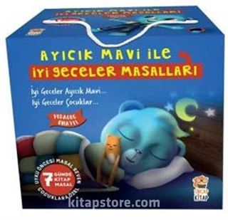 Ayıcık Mavi ile İyi Geceler Masalları Seti (7 Kitap)