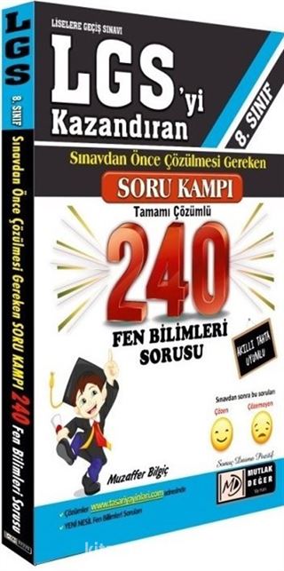 8. Sınıf LGS Öncesi 240 Fen Bilimleri Soru Kampı Testleri