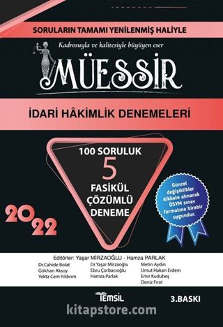 Müessir İdari Hakimlik 7 Deneme Ve Çözümleri