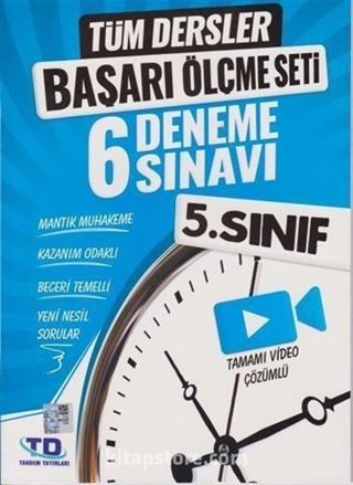 5. Sınıf Tüm Dersler Başarı Ölçme Seti 6 Deneme Sınavı