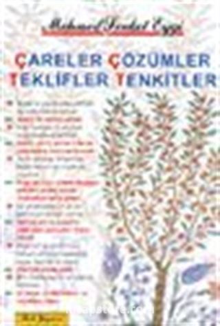 Çareler Çözümler Teklifler Tenkitler