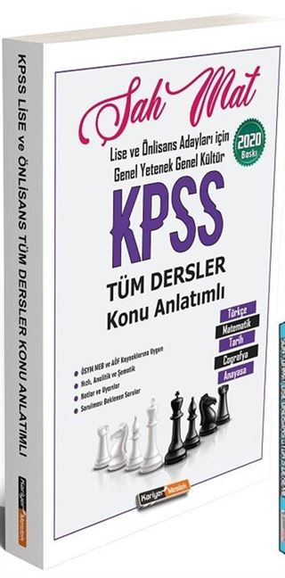 2020 KPSS Lise Önlisans Şah Mat Genel Yetenek Genel Kültür Tüm Dersler Konu Anlatımlı