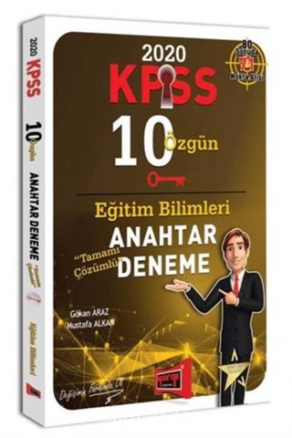 2020 KPSS Eğitim Bilimleri Tamamı Çözümlü 10 Özgün Anahtar Deneme