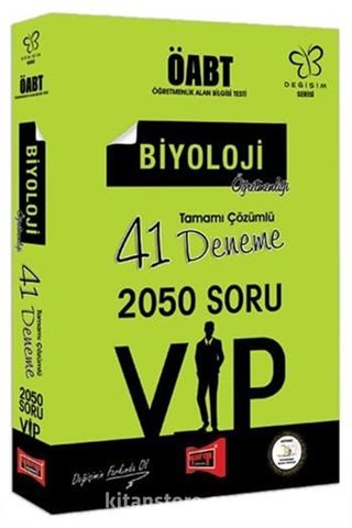 ÖABT Değişim Serisi VIP Biyoloji Öğretmenliği Tamamı Çözümlü 41 Deneme