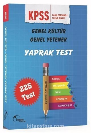 2020 KPSS Genel Yetenek Genel Kültür Yaprak Test