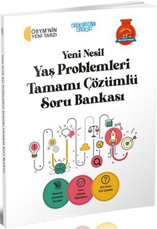 Yeni Nesil Yaş Problemleri Tamamı Çözümlü Soru Bankası