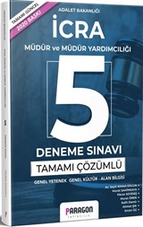 İcra Müdür ve Müdür Yardımcılığı Tamamı Çözümlü 5 Deneme Sınavı